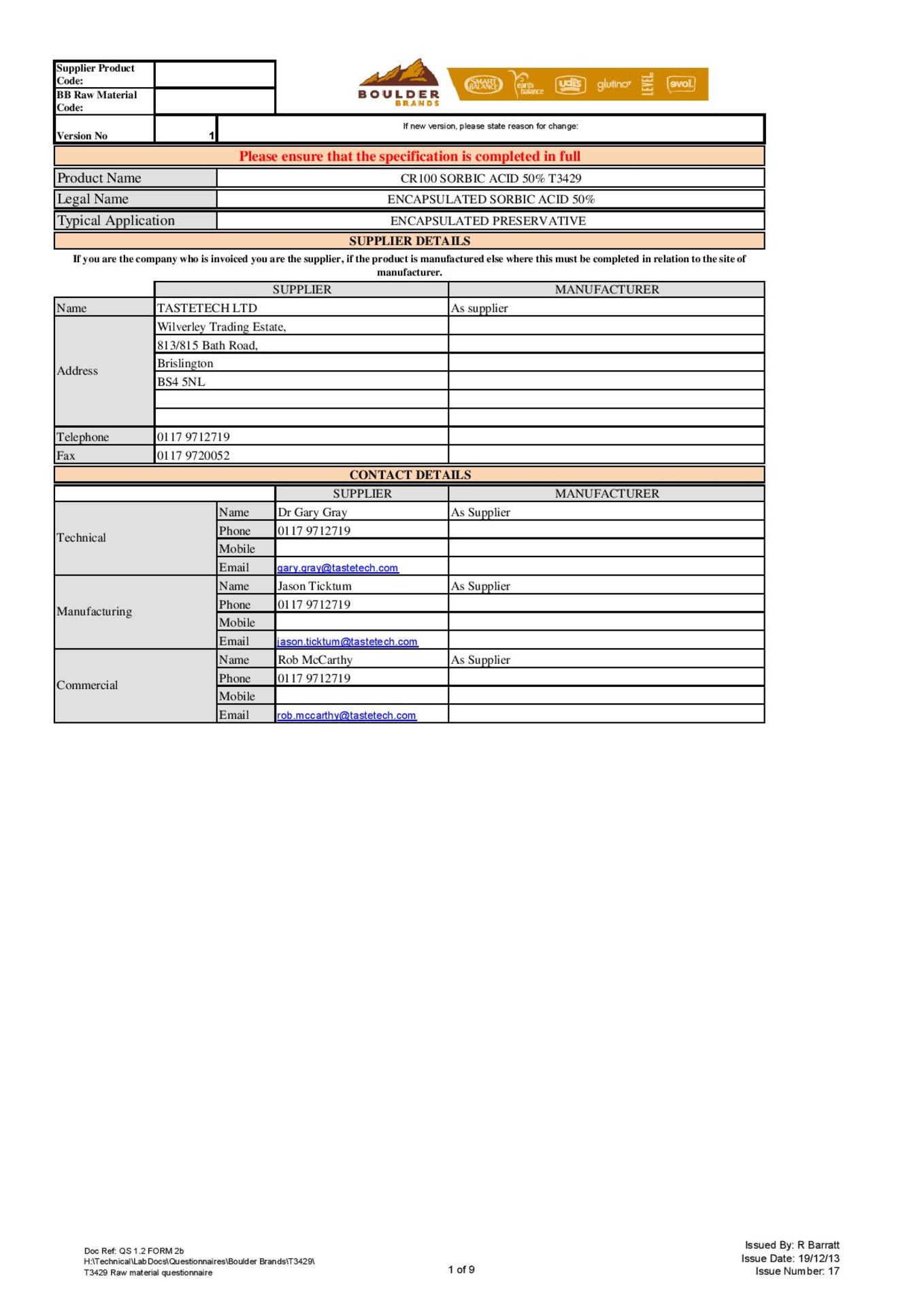 7 x 25kg T3429 - CR100 Sorbic Acid - CLICK FOR MORE INFO - Image 3 of 12