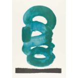 Kumi Sugai 2 Bll.: Le vent vert – Bleu’60Rauhut Farbige Lithographie auf Velin von „Arches“ bzw. „