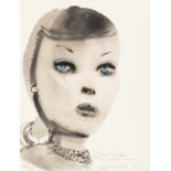 Marlene Dumas „Barbie (with pearl necklace)“ Lithographie auf Velin. 1997. Ca. 50 x 38 cm (