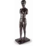 Ernesto De Fiori Schreitender Torso (Barbara) Bronze mit dunkelbrauner Patina. (1927). Höhe ca. 52,5