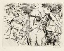 Max Beckmann1884 Leipzig - 1950 New York - "Bordell in Gent (Brothel in Ghent)" -
