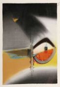 Hans Jaenisch1907 Eilenstedt - 1989 Nebel auf Amrum - Komposition III - Aquarell/Seide. 45 x 31