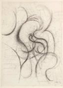 Heiner Malkowsky1920 Rosenberg - 1988 Hannover - Abstrakte Komposition mit runden Formen - Graphit/