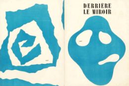 Hans (Jean) Arp1887 Straßburg - 1966 Paris - aus: Derrière Le Miroir - Zwei gefalzte Doppelblätter