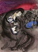 Marc Chagall1887 Witebsk - 1985 St. Paul de Vence - "Engel mit Schwert" / "Salomon" / "David und