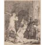 Rembrandt Harmenszoon van Rijn1606 Leiden - 1669 Amsterdam - "Die Enthauptung Johannes des