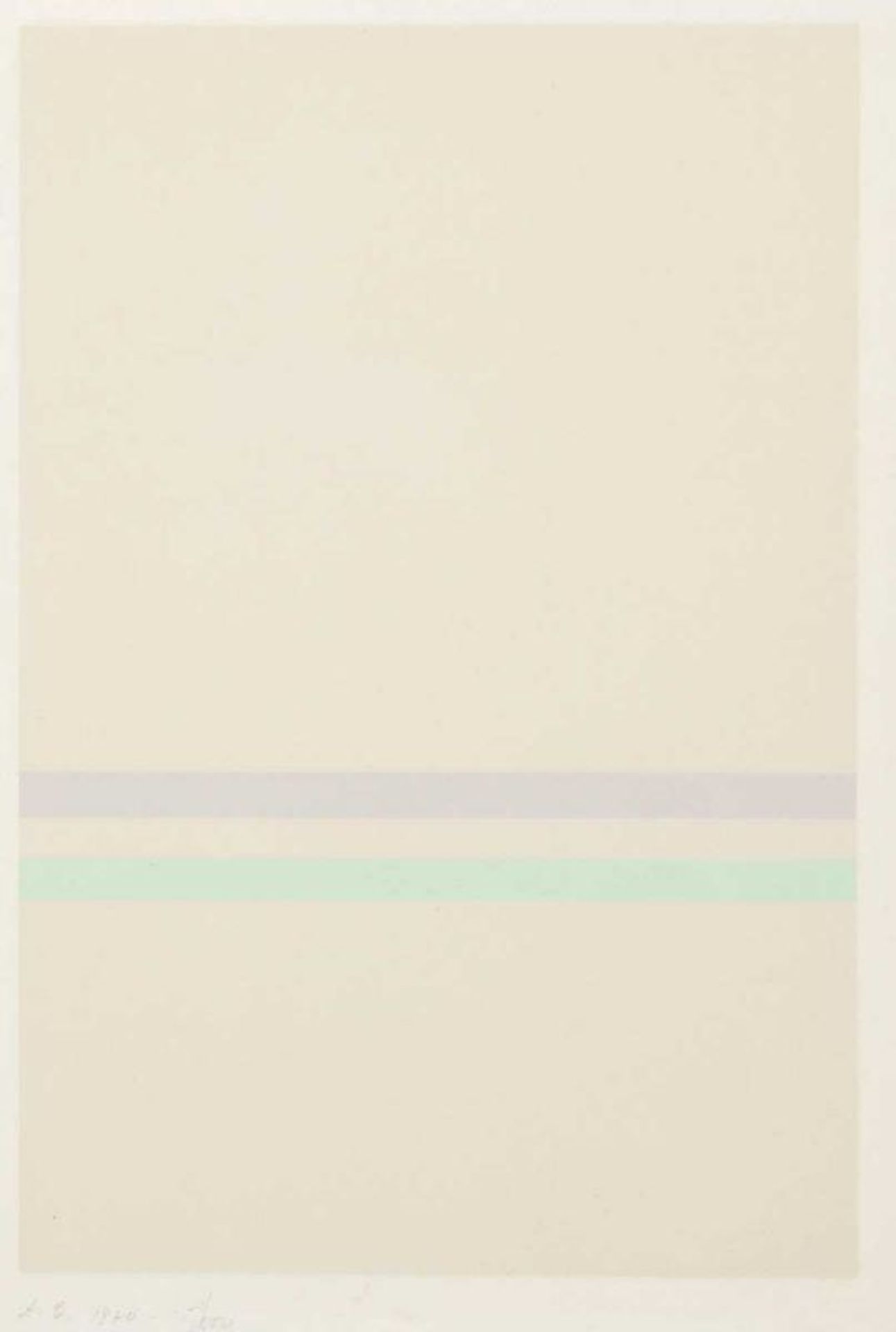 Antonio Calderara 1903 Mailand - 1978 Vaciago - Ohne Titel - Farbserigrafie/Papier. 15/250. 27 x