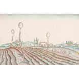 Arnold Leissler d. J. 1939 Hannover - 2014 Hannover - "Chianti-Landschaft mit Eierstöcken" -