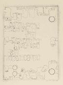 Arnold Leissler d. J. Hannover 1939 - Hannover 2014 - Füße - Lithografie/Papier. A 50/21. 47,5 x