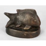 Opiumgewicht als Fisch Wohl Burma, 19. Jahrhundert. Bronze. 8 x 11 x 8 cm.