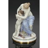 Figurengruppe Venus und Amor Königliche Porzellan Manufaktur, Meissen, 1881-1897. Porzellan, weiß,