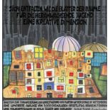 Friedensreich Hundertwasser 1928 Wien - 2000 an Bord Queen Elizabeth II - "Baustein zur Finanzierung