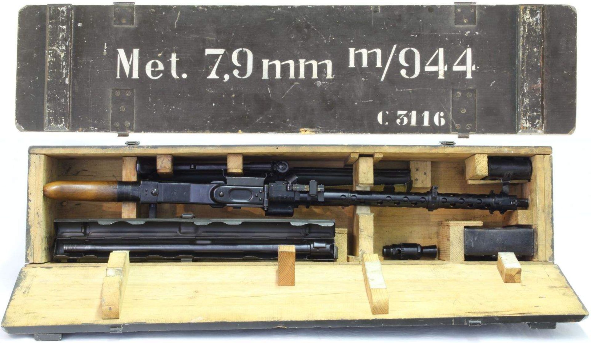 Maschinengewehr, deutsch. MG34, Kal. 8x57IS. Herstellercode "dot 1943" (Waffenwerke Brünn). LL