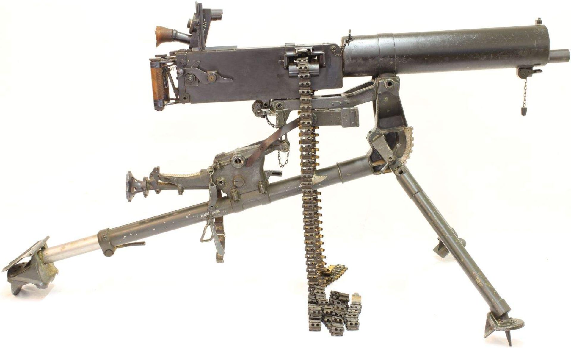 Schweres Maschinengewehr, MG 11, WF Bern, Kal. 7.5x55. Wassergekühltes Maxim-Maschinengewehr,