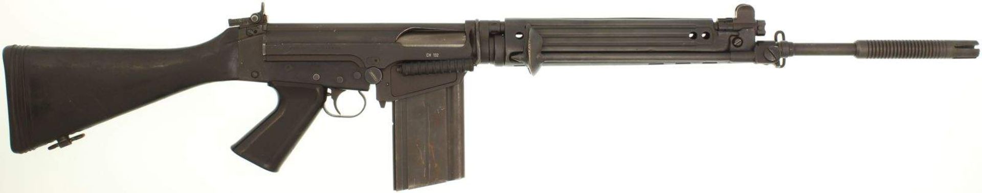 Sturmgewehr, Steyr FN FAL, Stg. 58, Kal. .308. LL 580mm inkl. Mündungsbremse, TL 1090mm,