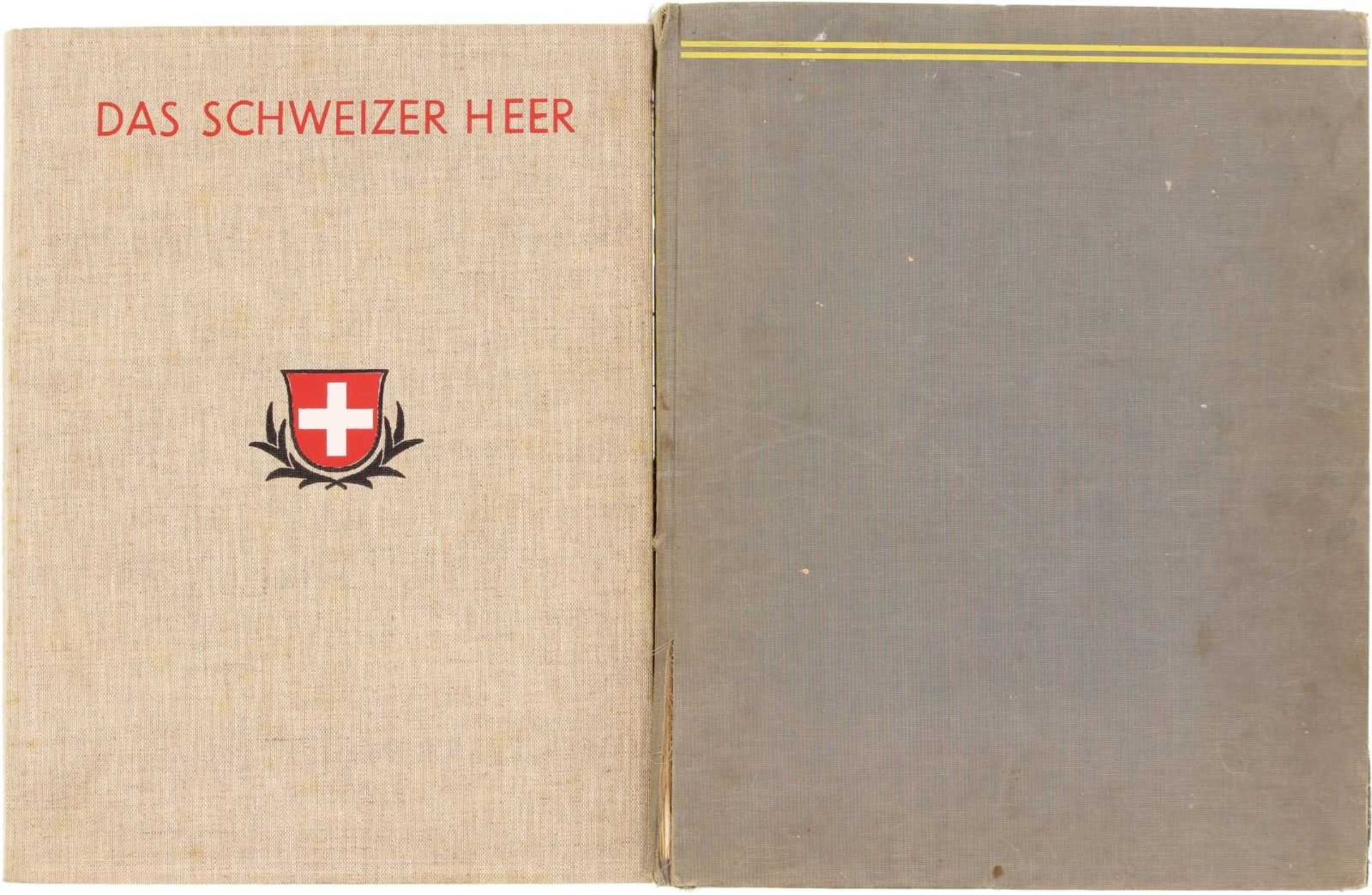 Konvolut von 2 Bücher. Das Schweizer Heer 1. Ausgabe 1929, Hrsg. Oberst i.G. Lederrey. 2. Ausgabe