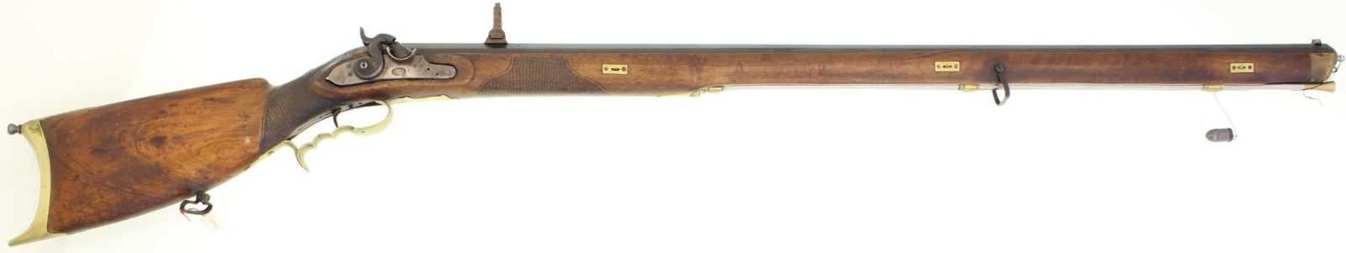 Scharfschützen-Stutzer, ca. 1820, Kanton Bern, Perkussionszündung, Kal. 16mm LL 955, brünierter
