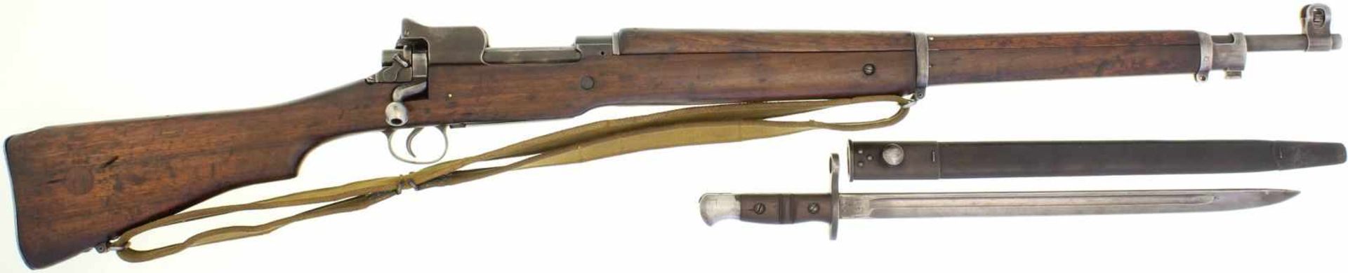 Repetierbüchse, P14, Remington 1907, Kal. .303brit@ LL 660mm, TL 1175mm, Zylinderverschluss,