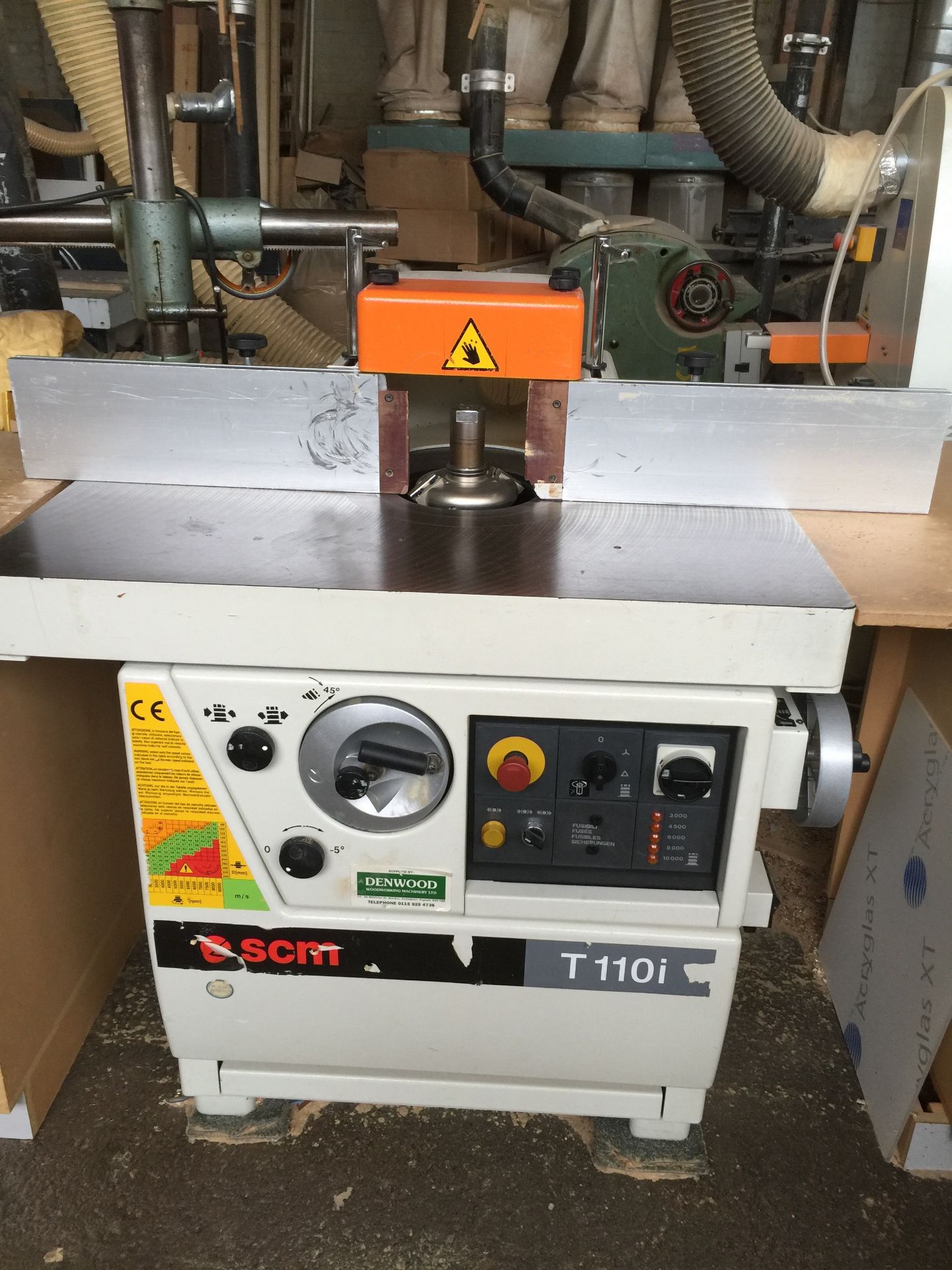 SCM T1101 2002 Spindle Moulder with Holz-her ETZ Power Feed Unit and a large quantity of tooling