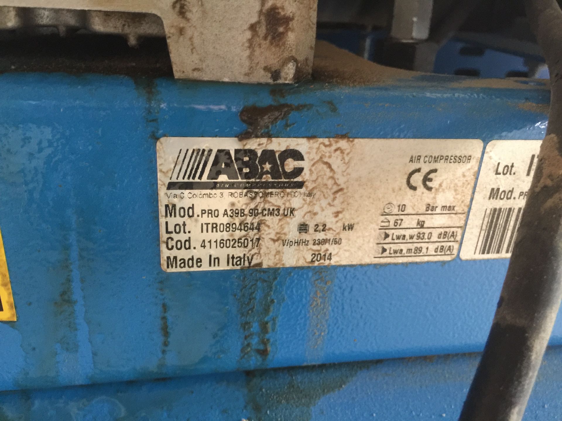 ABAC 90 HP3 Portable Compressor - Image 2 of 2