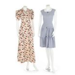 A group of summer dresses, 1950s and later, mainly printed cottons,