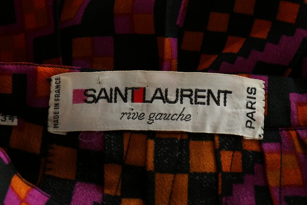 Three Yves Saint Laurent printed wool maxi skirts, circa 1976, Rive Gauche labelled and size 36, - Image 7 of 10