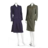 Six women's suits, two dresses and a jacket, 1940s-50s,