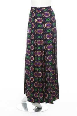 Three Yves Saint Laurent printed wool maxi skirts, circa 1976, Rive Gauche labelled and size 36, - Image 8 of 10