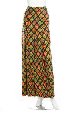 Three Yves Saint Laurent printed wool maxi skirts, circa 1976, Rive Gauche labelled and size 36, - Image 3 of 10