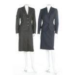 A group of women's suits and separates, mostly 1940s-50s,