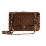 A Chanel brown quilted leather 2.
