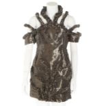 Björk's Iris van Herpen copper fibre dress worn for the Vulnicura 'Black Lake' video 2015,
