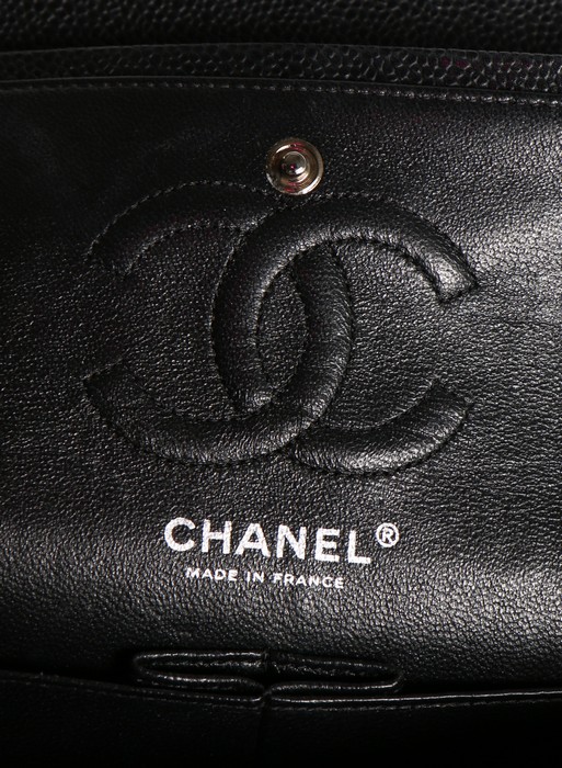 A Chanel quilted black caviar leather 2. - Image 6 of 9