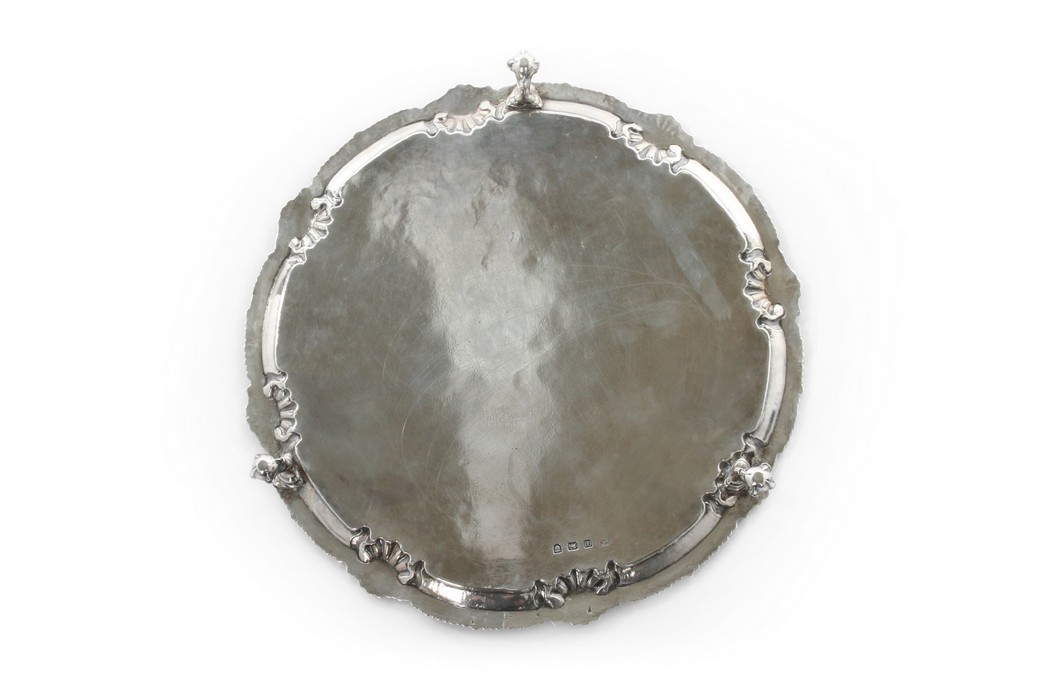 The engraved silver salver, - Image 12 of 16