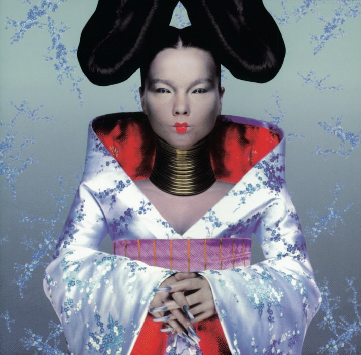 Björk's Alexander McQueen 'Kimono' dress worn for the album cover of 'Homogenic', 1997, un-labelled,