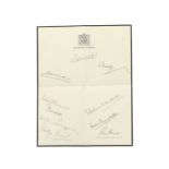 A page of Balmoral Castle stationery, autographed by King Edward VIII,