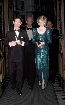 Princess Diana's Catherine Walker sea-green sequined evening gown, - Image 15 of 16