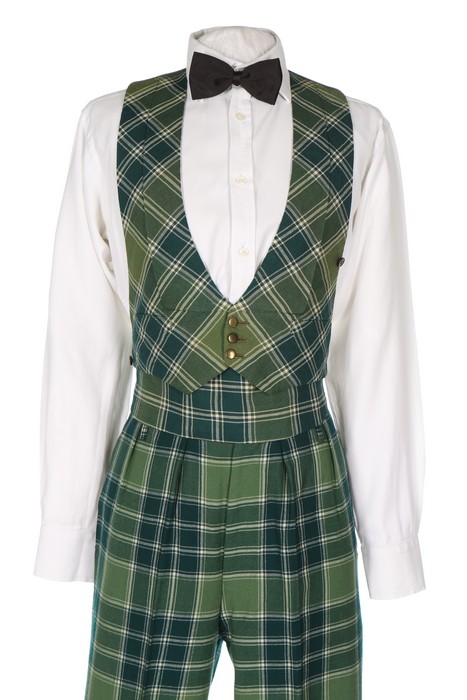 HRH the Duke of Windsor's Hunting Lord of the Isles tartan evening suit, 1951, - Image 6 of 9