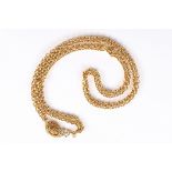 A Chanel gilt metal chain necklace, 1980s, signed, the oval medallion to clasp with 'CC',