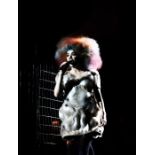Björk's Iris van Herpen couture iridescent acrylic dress, worn for the 'Biophilia' tour,
