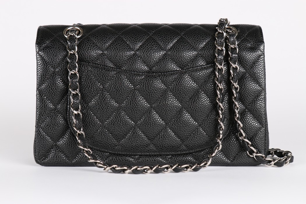 A Chanel quilted black caviar leather 2. - Image 4 of 9