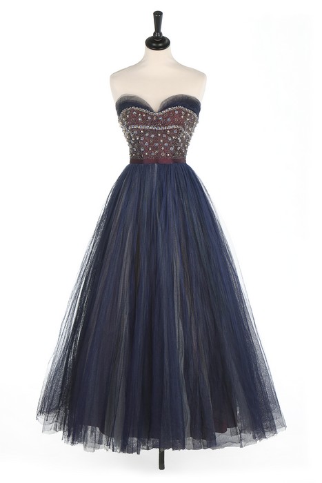 A Jacques Heim couture beaded tulle ball gown, circa 1955, labelled,