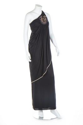 A Bill Gibb Quiana jersey evening ensemble, circa 1977, labelled size 12, - Image 2 of 8