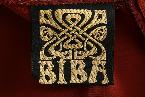 Two Biba dresses, 1971-72, gold on black woven labels, - Image 8 of 8