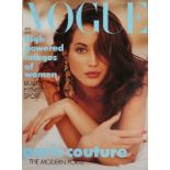 A complete run of British Vogue, 1980-89,