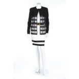 A Chanel boutique black and white ensemble, 1990s, labelled,
