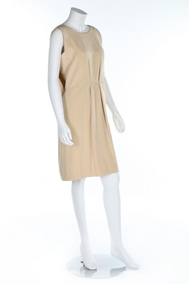 A Balenciaga couture ivory silk crêpe cocktail dress, mid 1960s, unlabelled, - Image 3 of 6