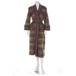 A Bill Gibb knitted coat, `Moon and Buddha' collection, Autumn-Winter 1975-76, labelled,
