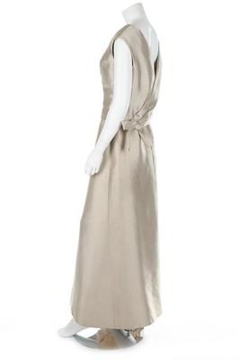 A Marc Bohan for Christian Dior haute couture dove-grey gazar evening gown, Spring-Summer 1961, - Image 3 of 6