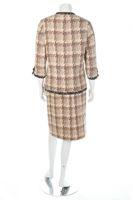 A Chanel couture checked wool suit, 1969, labelled and numbered 36641, - Image 3 of 8